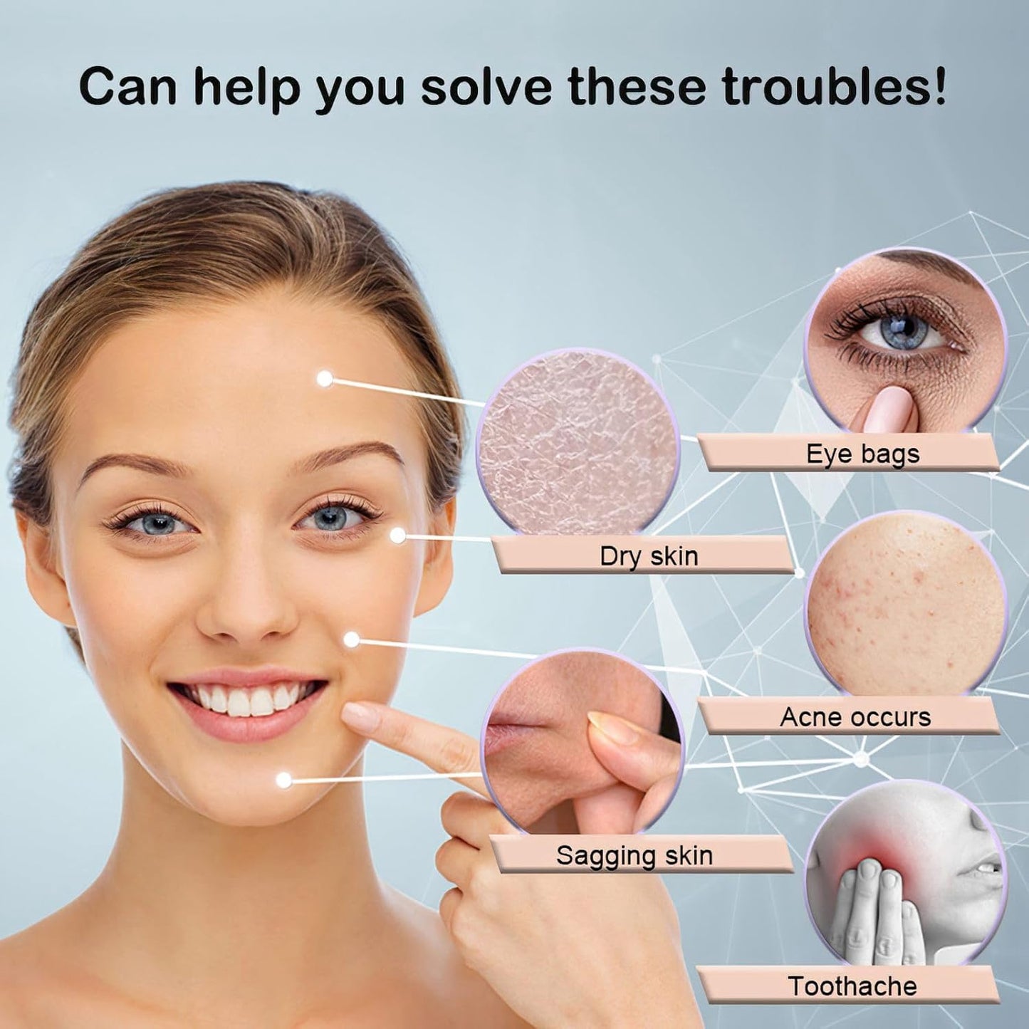 KOGITI Ice Mold for Face, Ice Roller for Face & Eye, Beauty Facial Ice Rollers Ice Holder Mold Face Puffiness Relief Massage Skin Care Tools, Ice Facial Cube Green