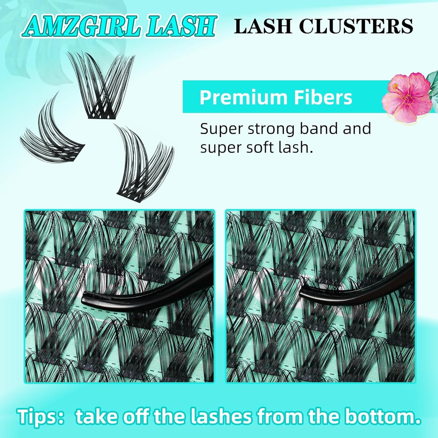 Lash Clusters Wet Look 168Pcs Eyelash Cluster Ultra-Thin Lash Band Eyelashes Extensions Spiky Anime Wide Span Lashes(Hollyhock,D-16mm)