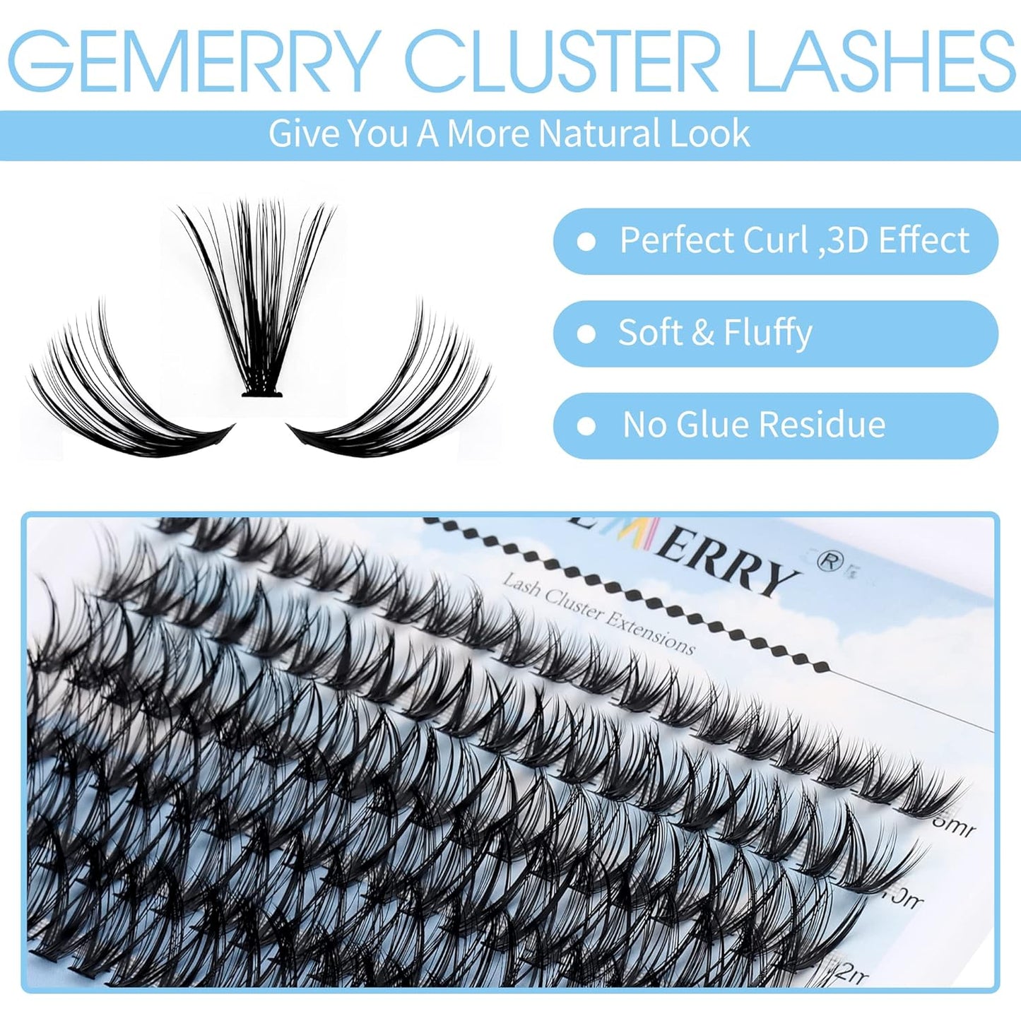 Individual Lashes 280pcs Large Tray Lash Clusters 0.07mm 50P C Curl Mix 8-16mm Eyelash Clusters Soft&Lightweight Cluster Lashes Mink Individual Lashes Cluster Mixed Tray Lash Extension Clusters