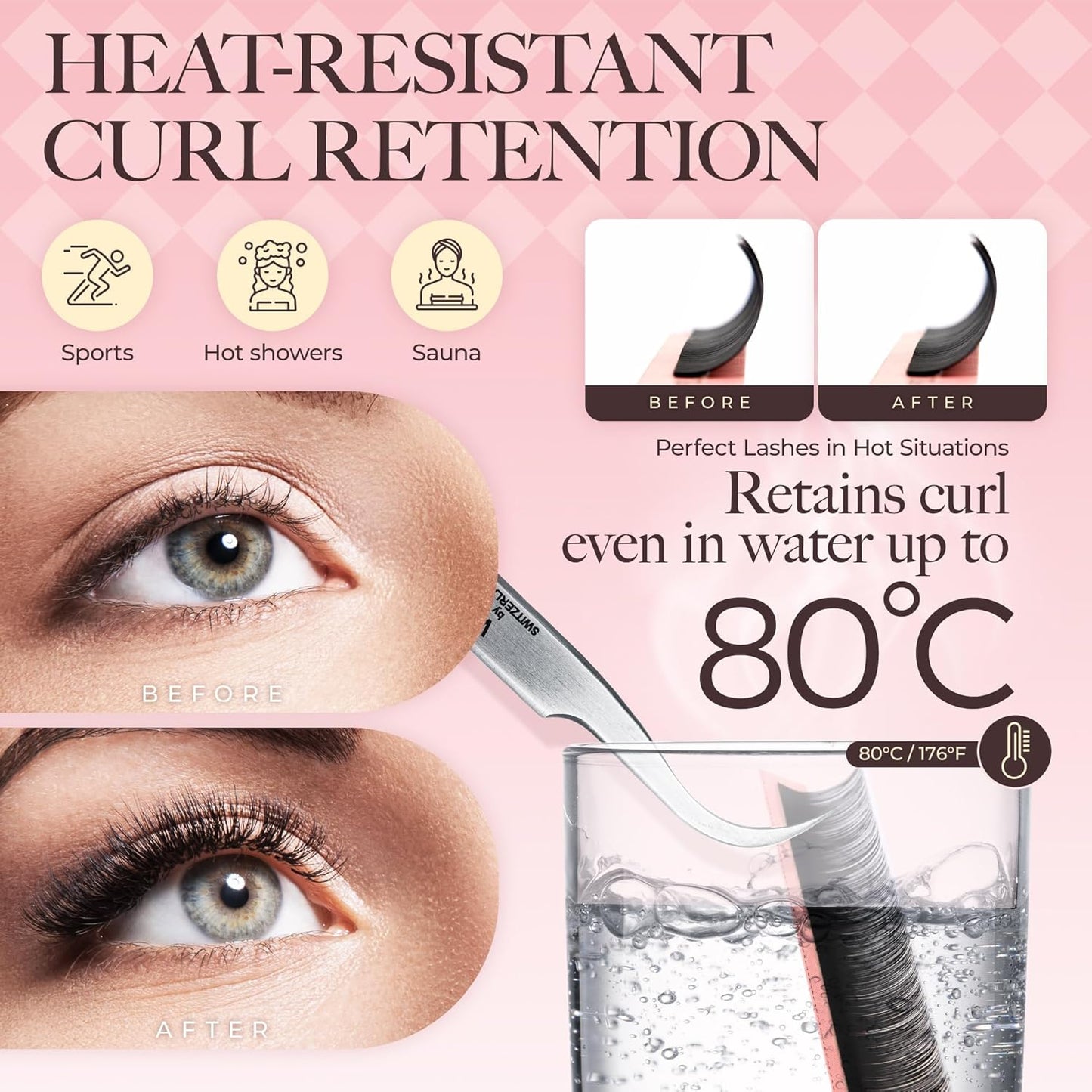 LASHVIEW Volume Lash Extensions 0.03-0.20 J/B/L/C/CC/D Curl 8-16mm Mixed & Single Length Tray, Soft Matte Dark Professional Eyelashes Extension(0.07 C 8-16mm)