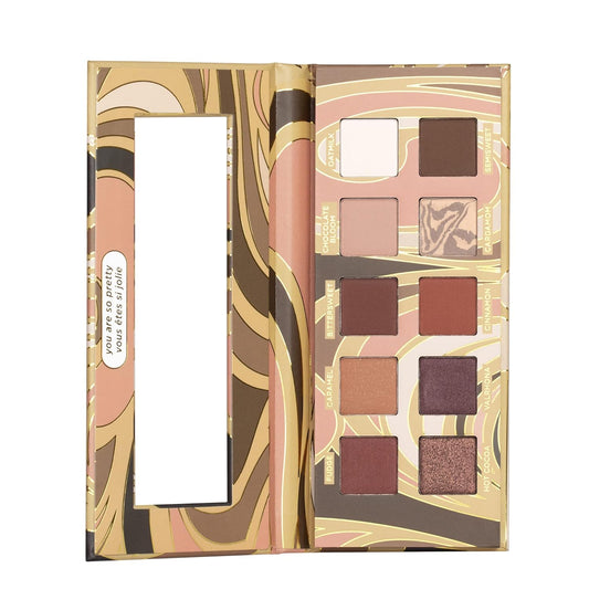 Pacifica Cocoa Nudes Mineral Eyeshadow Palette – 10 Shades Eye Makeup Naked Mineral Eye Shadow - Earth-Tone Rich Chocolate & Praline Neutral Talc-Free Highly Pigmented Cocoa Butter Clean Beauty Vegan