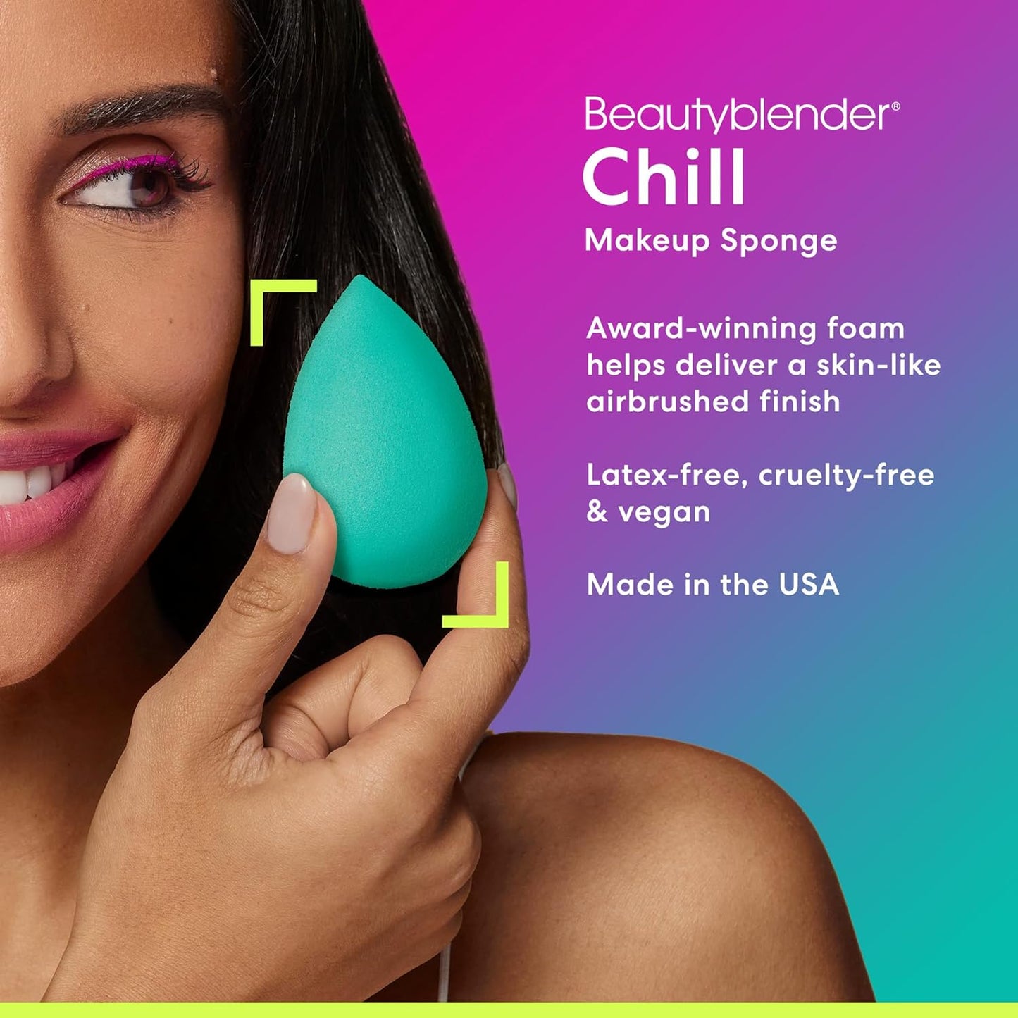 Beautyblender® | Chill Blender Makeup Sponge | Blend Liquid Foundations, Powders and Creams | Streak Free Application | Vegan, Cruelty Free | Made in USA