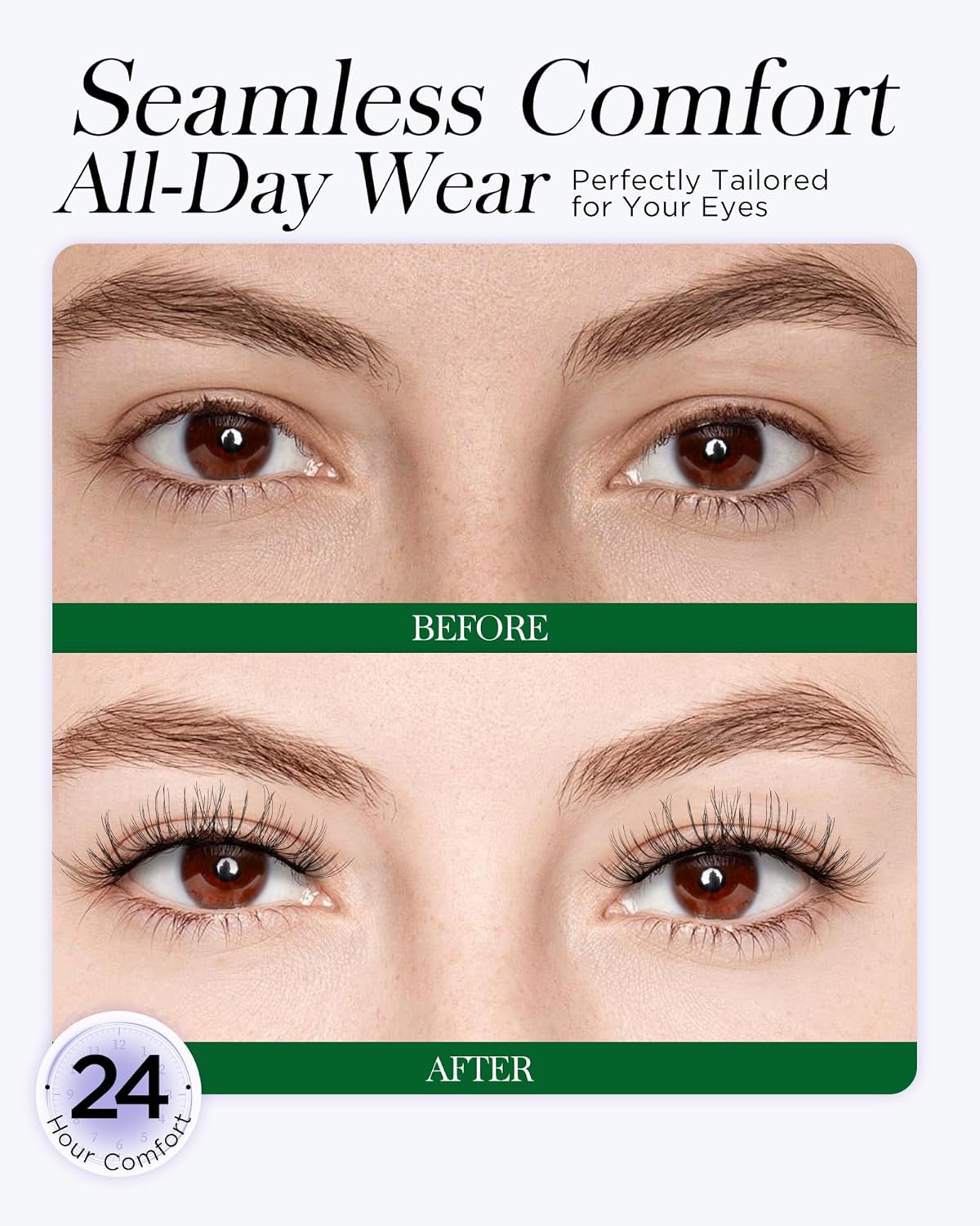 BEYELIAN Magnetic Eyelashes with Applicator Kit, Reusable Natural Look False Lashes, No Glue Needed Soft Magnetic Lashes for Eye MAGIC-33 (Lightweight & Comfortable)