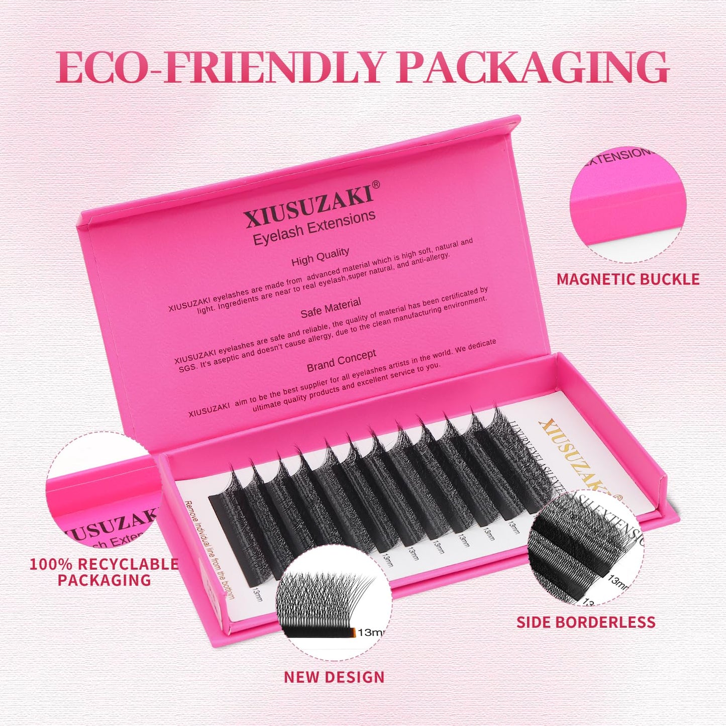 W Lash Extensions Supplies 5D Eyelash Extensions W Shape 0.07mm Thickness D Curl 12mm Premade Fans Easy Fan Lashes Volume Matte Black 12 Rows Crisscross Eye Lashes(W-5D-0.07-D,12mm)