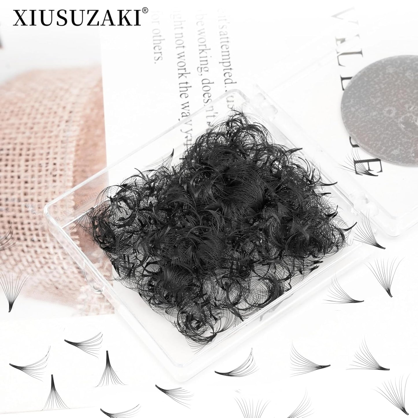 Premade Fans Eyelash Extensions 600 Fans 5D Premade Lash Fans Volume Lash Extensions 0.07 Thickness Eyelash Extension D Curl 13mm Fluffy Soft Handmade Loose Fan(600Fans-5D-0.07-D,13mm)